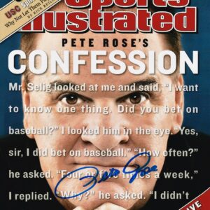 Pete Rose Autographed 8×10 Photo Confession Sports Illustrated Cover
