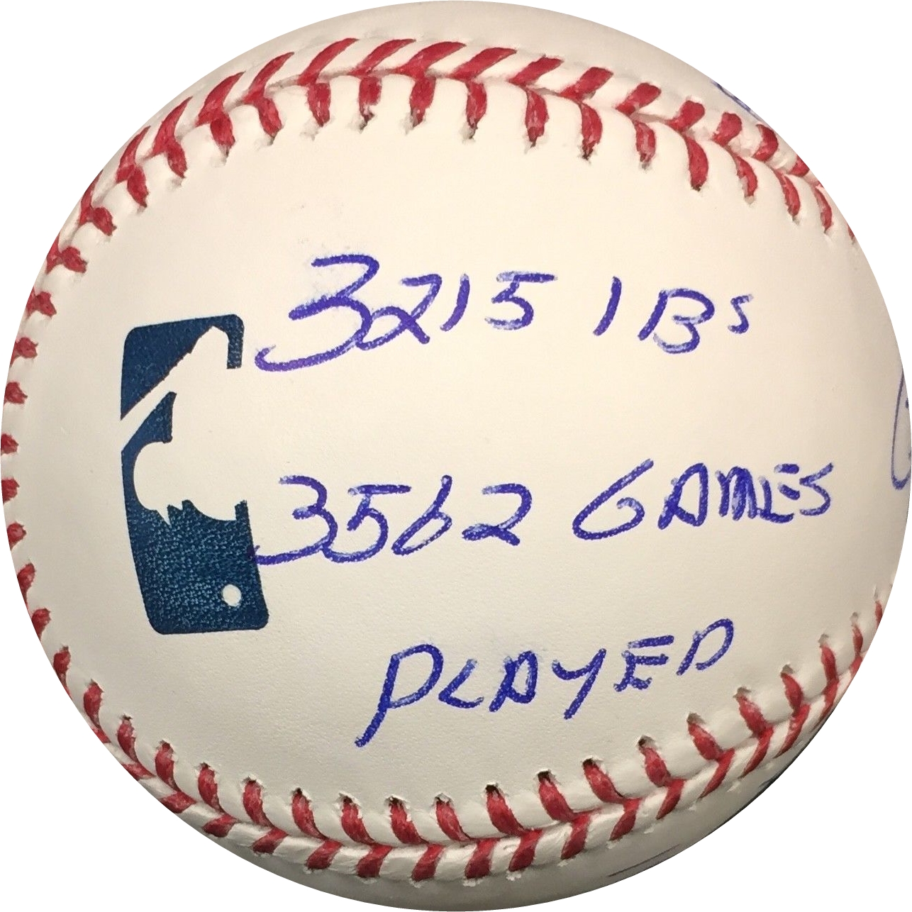 Pete Rose Autographed Baseball MLB RECORDS OMLB Pete Rose Authentication – Official ...