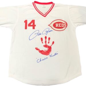 Pete Rose ORIGINAL HAND PRINT White Jersey – Autographed